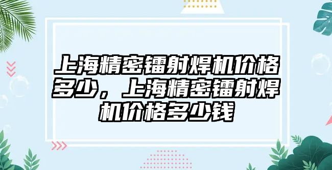 上海精密鐳射焊機價格多少，上海精密鐳射焊機價格多少錢