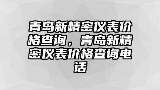 青島新精密儀表價格查詢，青島新精密儀表價格查詢電話