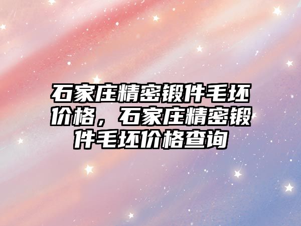 石家莊精密鍛件毛坯價格，石家莊精密鍛件毛坯價格查詢