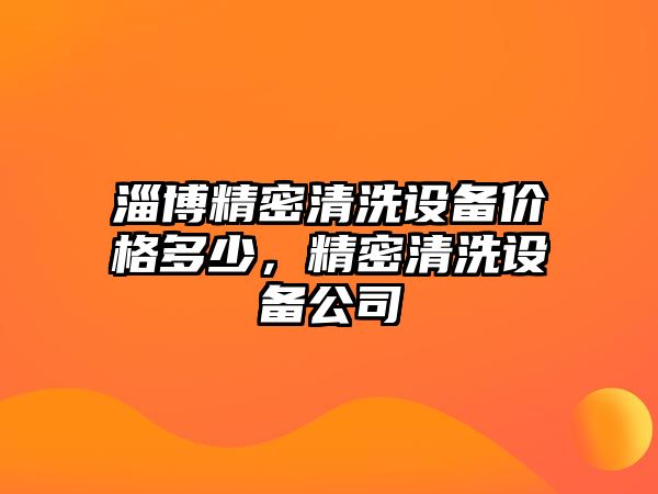 淄博精密清洗設(shè)備價格多少，精密清洗設(shè)備公司