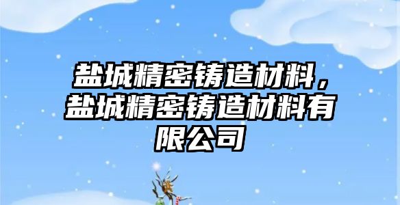 鹽城精密鑄造材料，鹽城精密鑄造材料有限公司