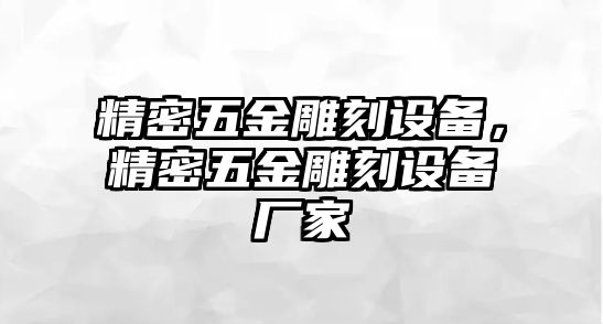 精密五金雕刻設(shè)備，精密五金雕刻設(shè)備廠家