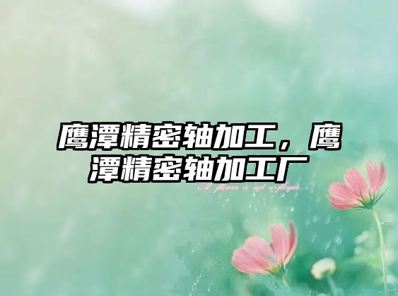 鷹潭精密軸加工，鷹潭精密軸加工廠