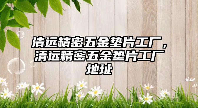 清遠(yuǎn)精密五金墊片工廠，清遠(yuǎn)精密五金墊片工廠地址