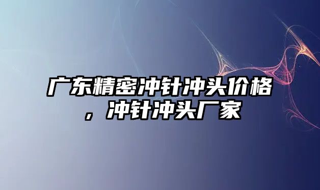 廣東精密沖針沖頭價(jià)格，沖針沖頭廠家