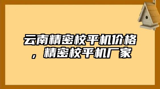 云南精密校平機價格，精密校平機廠家