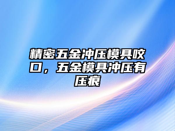 精密五金沖壓模具咬口，五金模具沖壓有壓痕