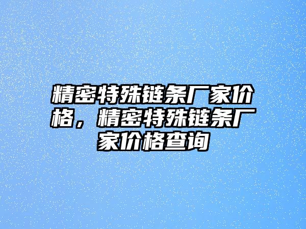 精密特殊鏈條廠家價(jià)格，精密特殊鏈條廠家價(jià)格查詢