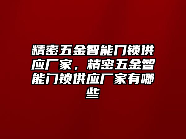 精密五金智能門鎖供應廠家，精密五金智能門鎖供應廠家有哪些