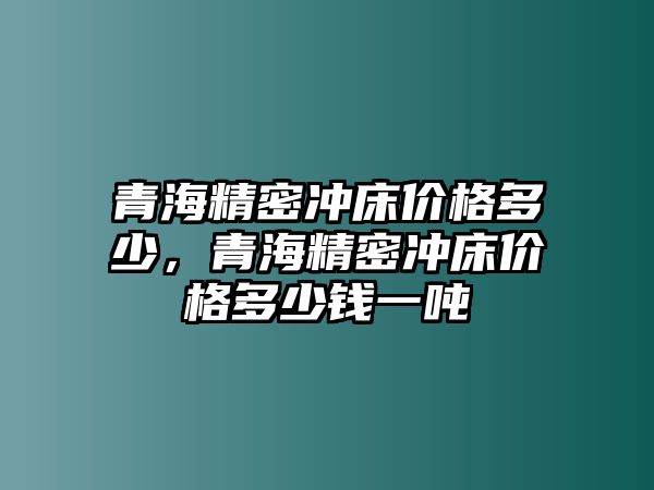 青海精密沖床價(jià)格多少，青海精密沖床價(jià)格多少錢一噸