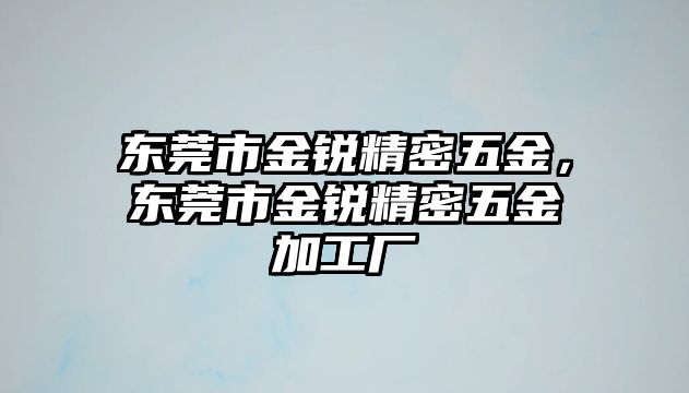 東莞市金銳精密五金，東莞市金銳精密五金加工廠