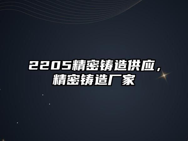 2205精密鑄造供應(yīng)，精密鑄造廠家