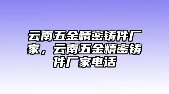 云南五金精密鑄件廠家，云南五金精密鑄件廠家電話