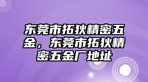 東莞市拓狄精密五金，東莞市拓狄精密五金廠地址