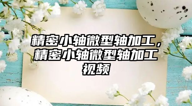 精密小軸微型軸加工，精密小軸微型軸加工視頻