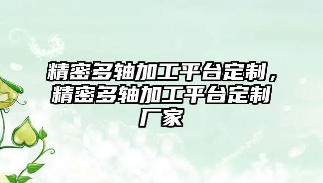 精密多軸加工平臺定制，精密多軸加工平臺定制廠家