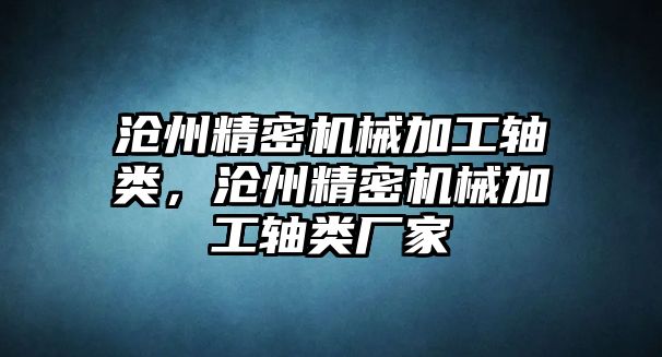 滄州精密機械加工軸類，滄州精密機械加工軸類廠家