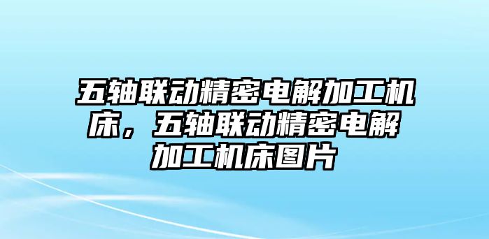 五軸聯(lián)動(dòng)精密電解加工機(jī)床，五軸聯(lián)動(dòng)精密電解加工機(jī)床圖片