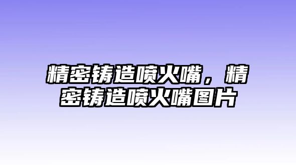 精密鑄造噴火嘴，精密鑄造噴火嘴圖片