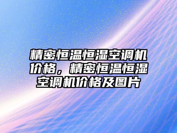 精密恒溫恒濕空調機價格，精密恒溫恒濕空調機價格及圖片