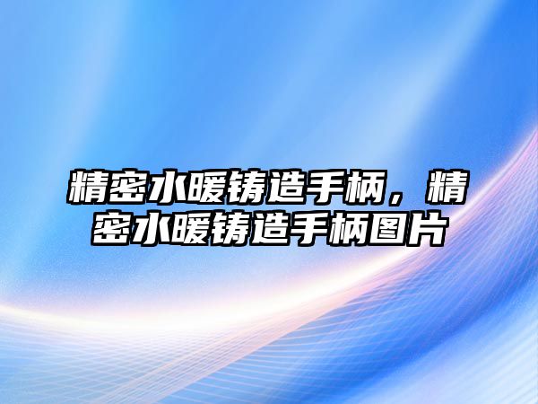 精密水暖鑄造手柄，精密水暖鑄造手柄圖片