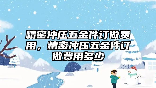 精密沖壓五金件訂做費(fèi)用，精密沖壓五金件訂做費(fèi)用多少