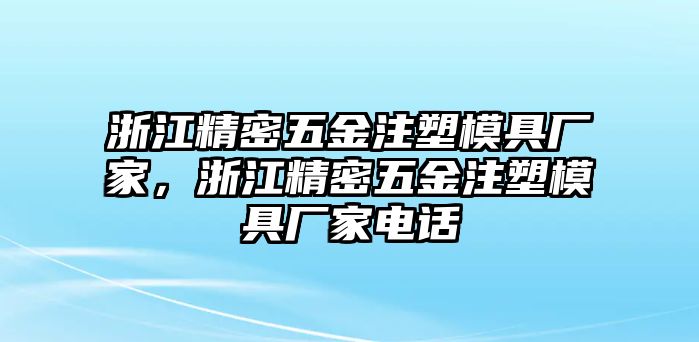 浙江精密五金注塑模具廠家，浙江精密五金注塑模具廠家電話