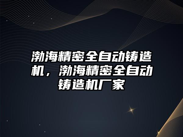 渤海精密全自動鑄造機，渤海精密全自動鑄造機廠家