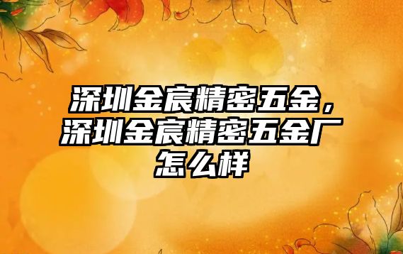 深圳金宸精密五金，深圳金宸精密五金廠怎么樣