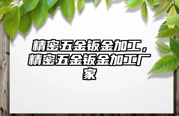 精密五金鈑金加工，精密五金鈑金加工廠家