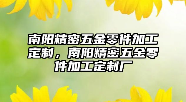 南陽(yáng)精密五金零件加工定制，南陽(yáng)精密五金零件加工定制廠