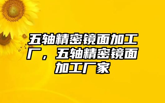 五軸精密鏡面加工廠，五軸精密鏡面加工廠家