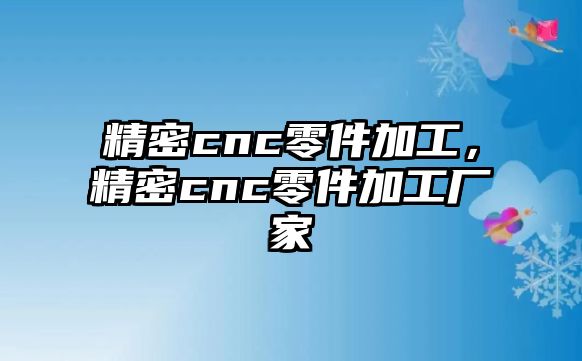 精密cnc零件加工，精密cnc零件加工廠(chǎng)家