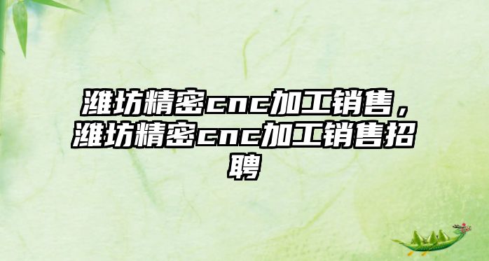 濰坊精密cnc加工銷售，濰坊精密cnc加工銷售招聘