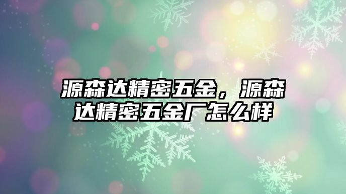 源森達(dá)精密五金，源森達(dá)精密五金廠怎么樣