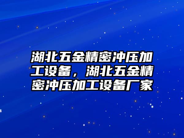 湖北五金精密沖壓加工設備，湖北五金精密沖壓加工設備廠家