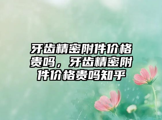 牙齒精密附件價格貴嗎，牙齒精密附件價格貴嗎知乎