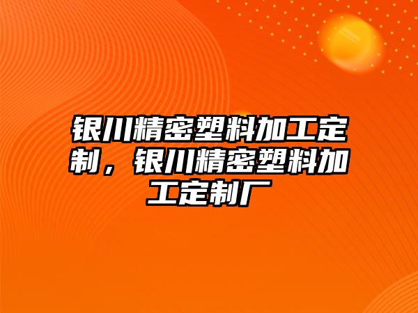 銀川精密塑料加工定制，銀川精密塑料加工定制廠