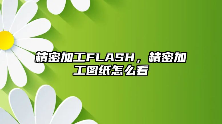 精密加工FLASH，精密加工圖紙?jiān)趺纯? />
									</div>
								</a>
								<h2 class=