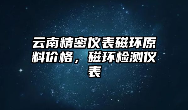 云南精密儀表磁環(huán)原料價格，磁環(huán)檢測儀表