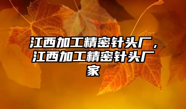 江西加工精密針頭廠，江西加工精密針頭廠家