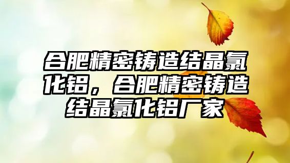 合肥精密鑄造結(jié)晶氯化鋁，合肥精密鑄造結(jié)晶氯化鋁廠家