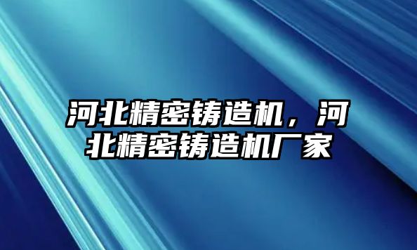 河北精密鑄造機(jī)，河北精密鑄造機(jī)廠家