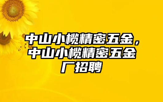 中山小欖精密五金，中山小欖精密五金廠招聘