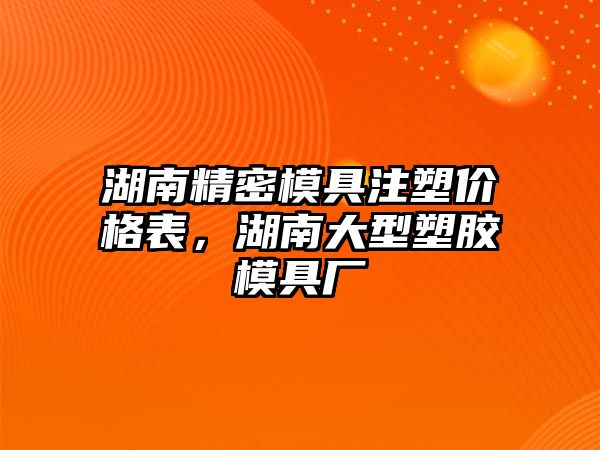 湖南精密模具注塑價格表，湖南大型塑膠模具廠