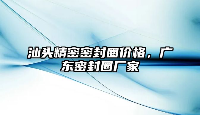 汕頭精密密封圈價(jià)格，廣東密封圈廠家