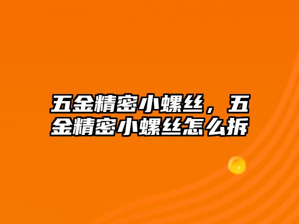 五金精密小螺絲，五金精密小螺絲怎么拆