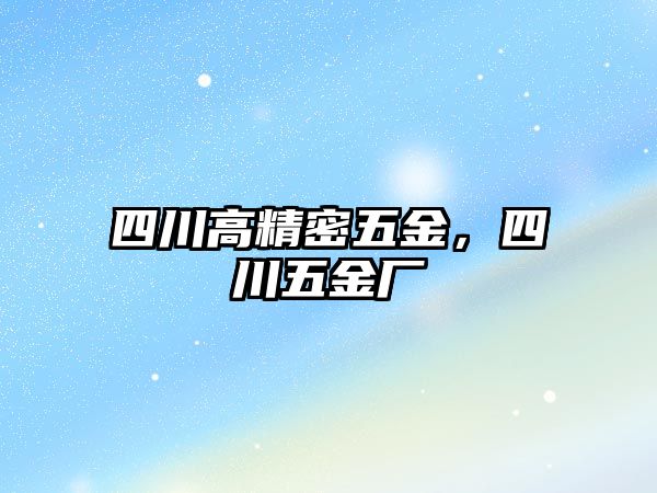 四川高精密五金，四川五金廠