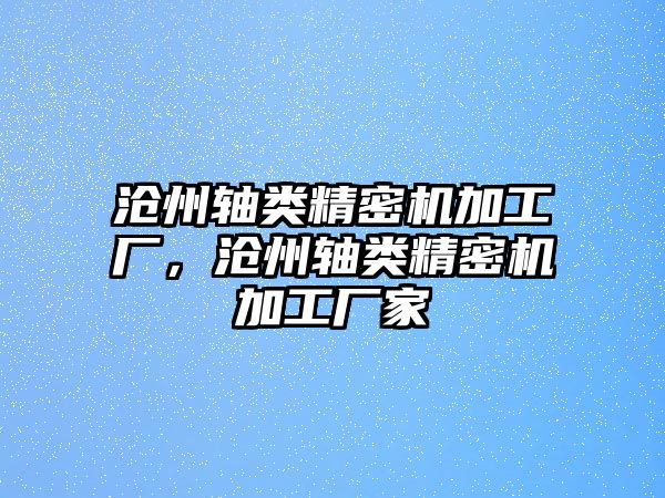 滄州軸類精密機加工廠，滄州軸類精密機加工廠家