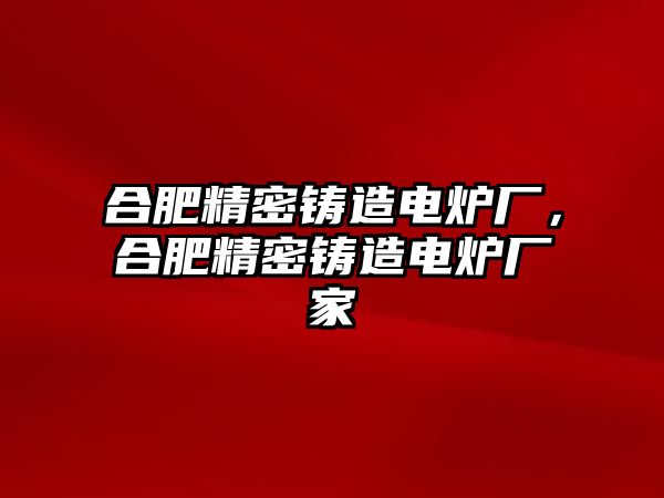 合肥精密鑄造電爐廠，合肥精密鑄造電爐廠家